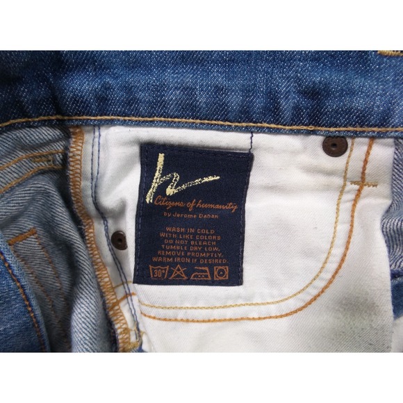 Citizens of Humanity Jeans Womens 29 Blue Denim Kelly Low Waist Cropped Stretch - Picture 13 of 16